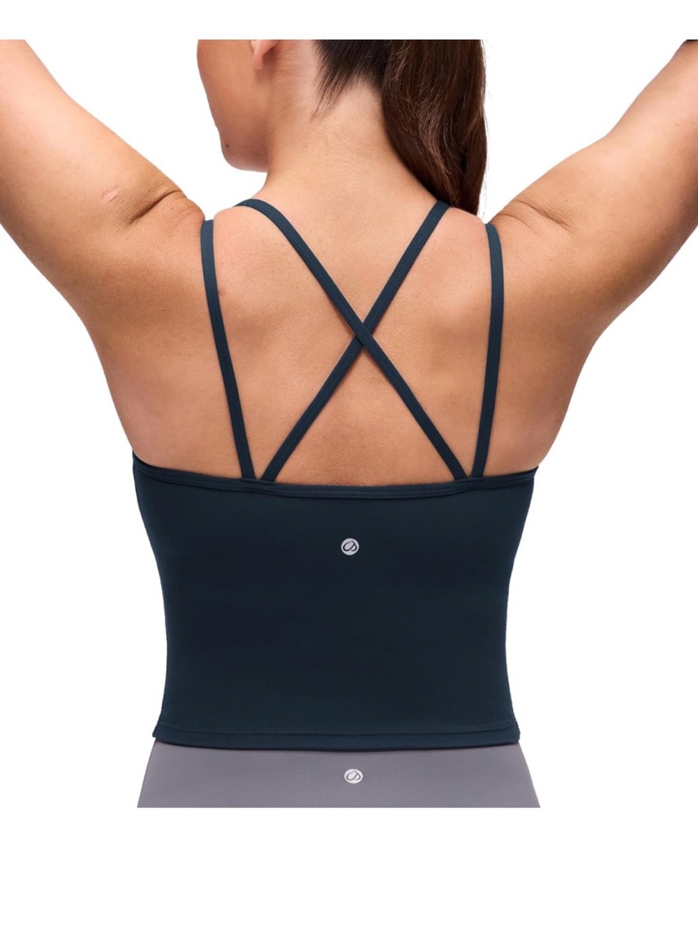 Cross back sports bra